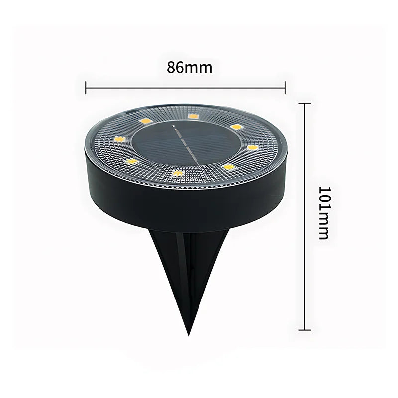 Terraluna Solar Lampe de sol LED | IP68 Étanche | Contrôle automatique de la lumière | Pour jardin, chemin et terrasse