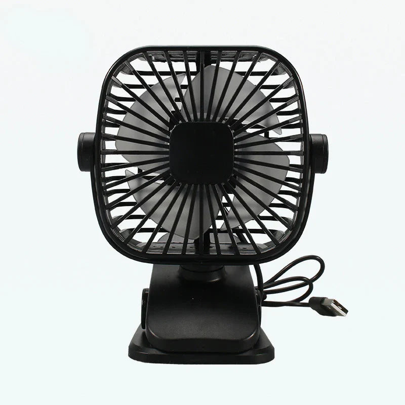 Ventilateur Mini USB SilentBreeze | Portable & Rechargeable | Ventilateur de bureau & clip silencieux pour bureau & lit