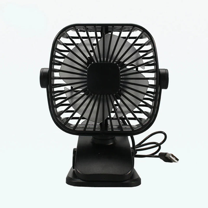 Ventilateur Mini USB SilentBreeze | Portable & Rechargeable | Ventilateur de bureau & clip silencieux pour bureau & lit