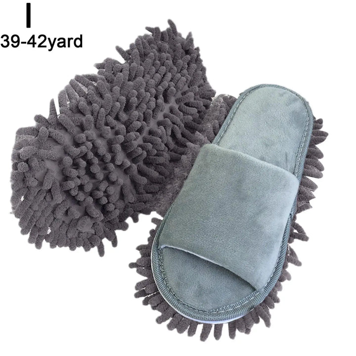 CleanSteps Chaussons en Microfibre | Chaussures 2-en-1 & Mop | Lavables & Antidérapants | Convient à tous les types de sols