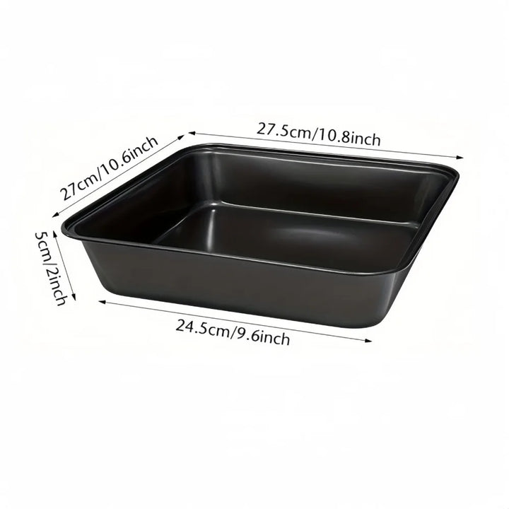 Moule Recta | Acier au carbone Antiadhésif | Polyvalent & Robuste | Noir