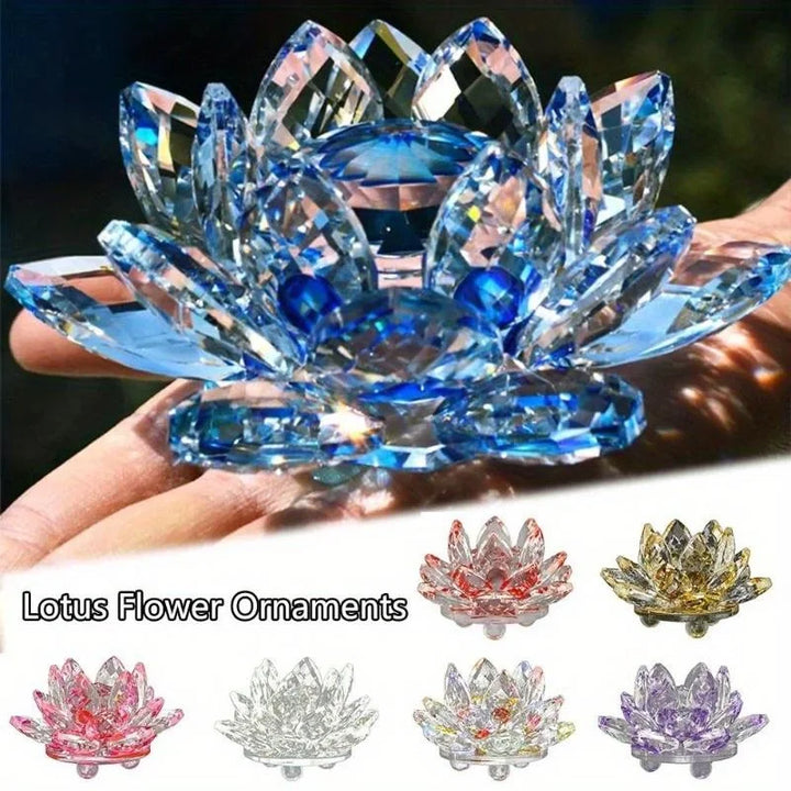 Fleur de Lotus Cristal | Décoration Feng Shui | Symbole de Chance & Harmonie