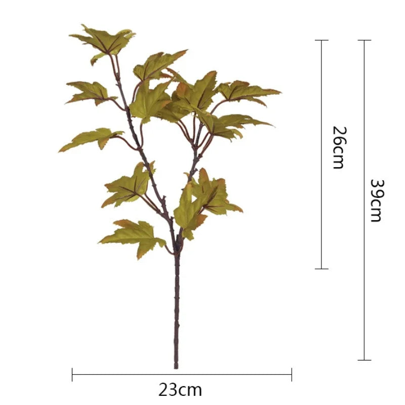 Leaforia | Branche d'érable artificielle | Décoration d'automne | 39 cm | Pour la maison & le jardin