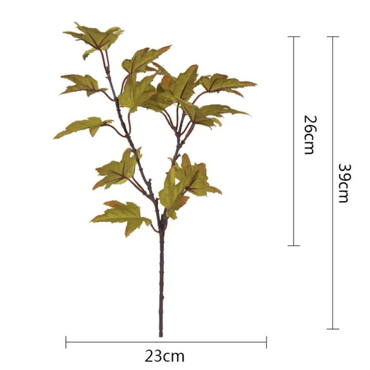 Leaforia | Branche d'érable artificielle | Décoration d'automne | 39 cm | Pour la maison & le jardin