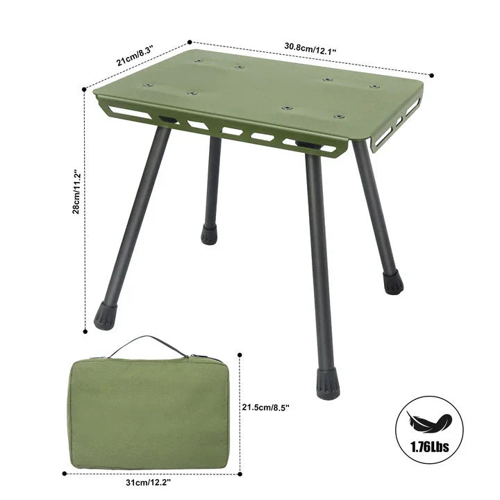 TrekFold Campinghocker | Ultra léger & Pliable | Aluminium | Multifonctionnel