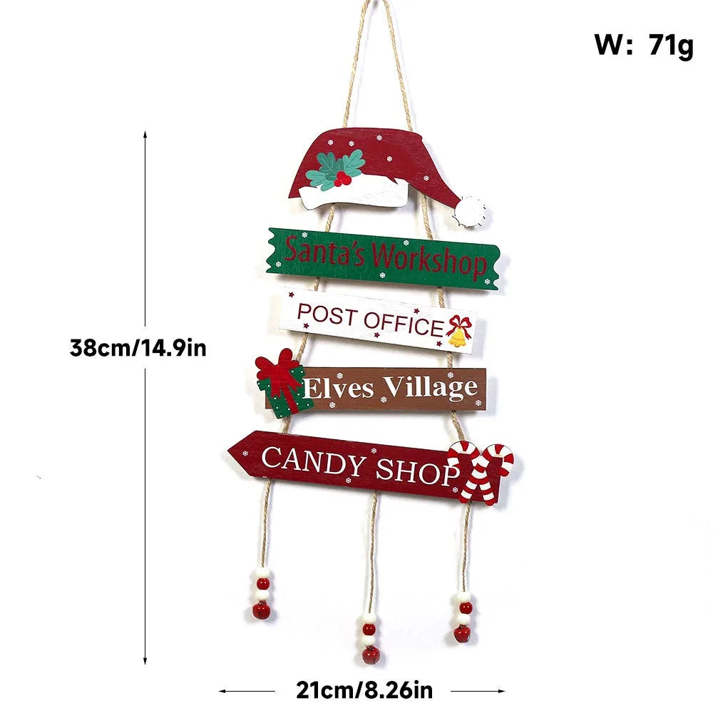 Pendentif en bois NordicCharm | Décoration de Noël à suspendre | Ornement fait main pour arbre, mur et fenêtre | Décoration festive 2025–2026