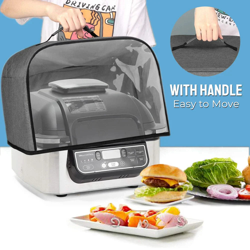 Housse de protection pour cuisine - Housse pour grille-pain et Airfryer | Protection contre la poussière avec poches | Imperméable et lavable | Pour Ninja Foodi Grill, Airfryer, Grille-pain et Micro-ondes
