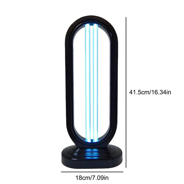 Lampe de désinfection Purevia UV-C | 38W | Avec télécommande & 3 niveaux de minuterie | UV + Ozone | 41,5 × 18 cm