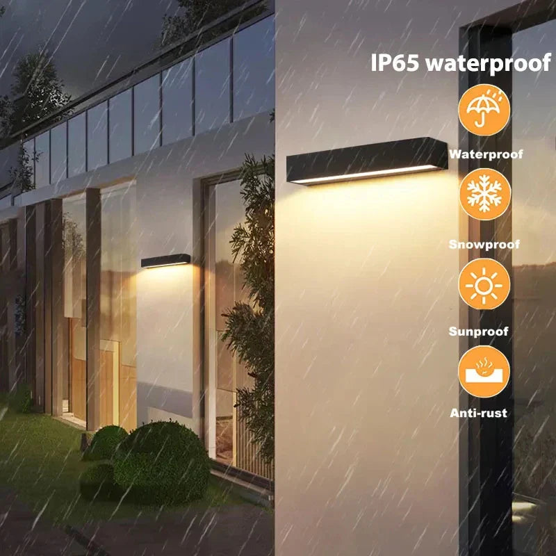 Lampe solaire murale Solavella | 16 LEDs | Super lumineuse & étanche | Pour jardin, balcon & mur de maison | Blanc chaud & froid