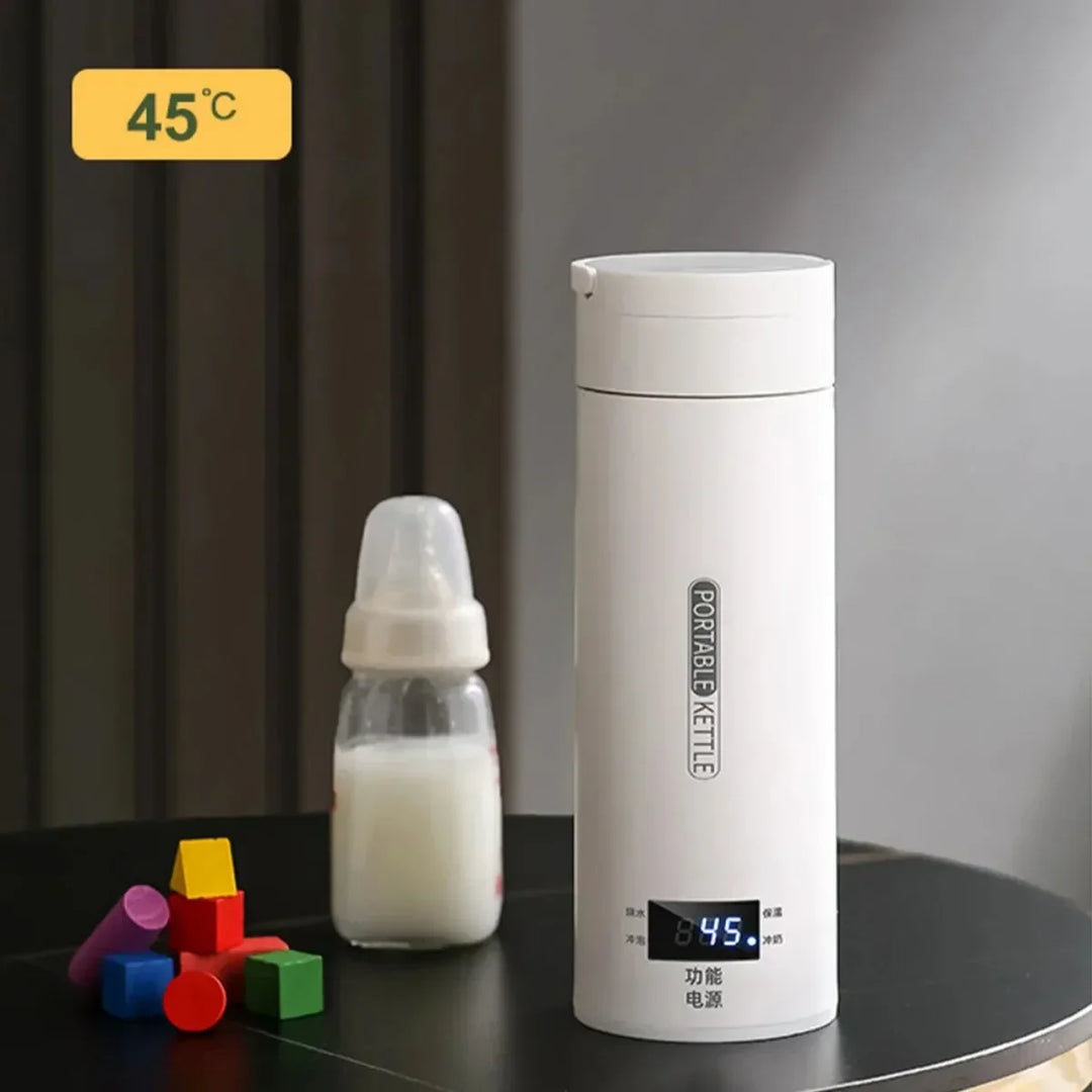 Bouilloire de voyage électrique | 500 ml | Mini théière avec LCD | Pour le thé et le café en déplacement