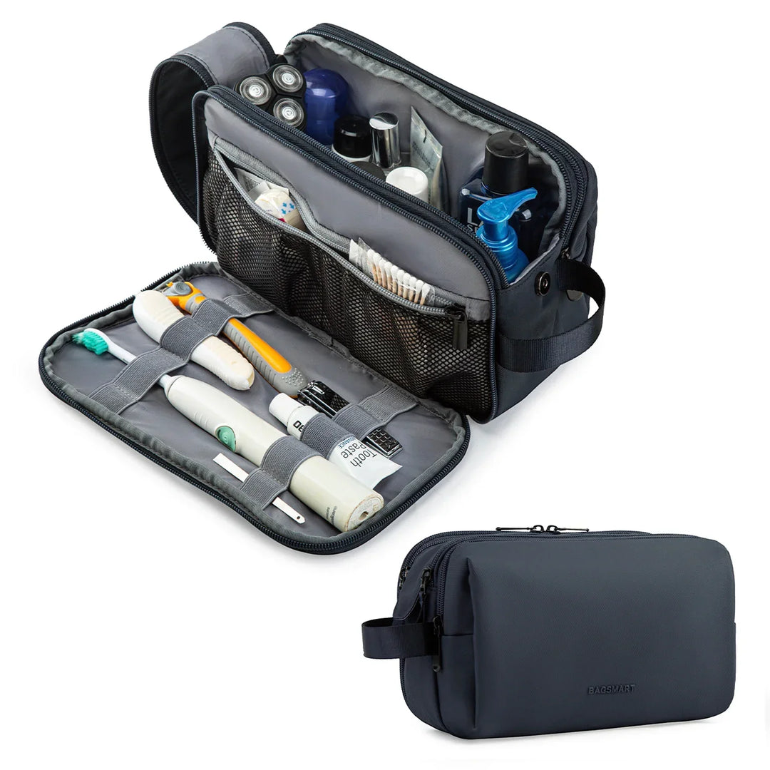 Kosmetixo Trousse de Toilette Imperméable pour Femmes & Hommes | Trousse de Toilette Légère en S/M/L | Accessoires de Voyage pour Produits de Soins & Maquillage | Organiseur de Voyage Unisexe