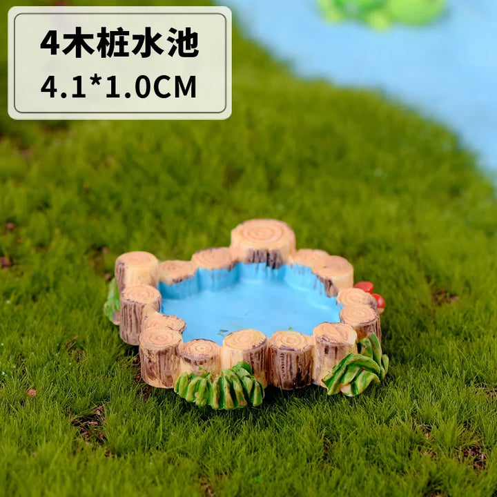 Fontaine Miniature FairyWell | Statue en Résine Artisanale | Décoration pour Jardin de Fées & Monde Miniature