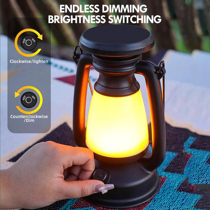 Nostalux Lampe Rétro | Lampe de Table LED avec Télécommande | Rechargeable & Décorative | Pour la Maison, le Camping & le Bar