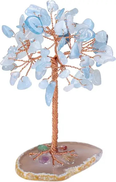 Arbre de Cristal Arbre de Vie | Décoration en Pierre Semi-Précieuse | Arbre de Chance & Feng Shui | 12 cm
