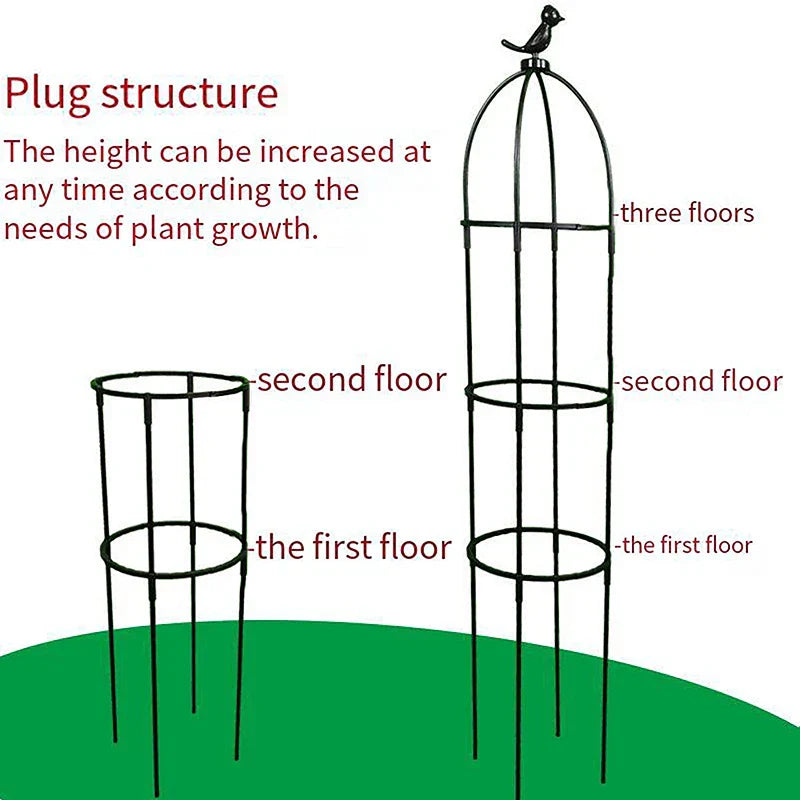 GrowArc Jardin | Support de plantes en fibre de verre | Stable & Résistant aux intempéries | Pour plantes grimpantes & légumes