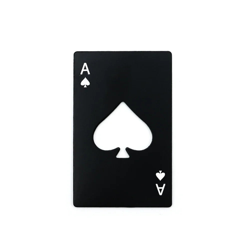 AcePour Ouvre-bouteille en Acier Inoxydable au Design de Cartes à Jouer – Robuste, Élégant & Toujours à Portée de Main