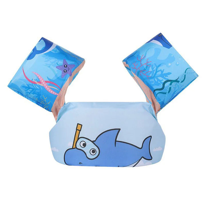 FLOTTY Kids Aide à la Natation | Gilet de Sauvetage avec Brassards | Boucle Double Réglable | Pour Enfants jusqu'à 25 kg