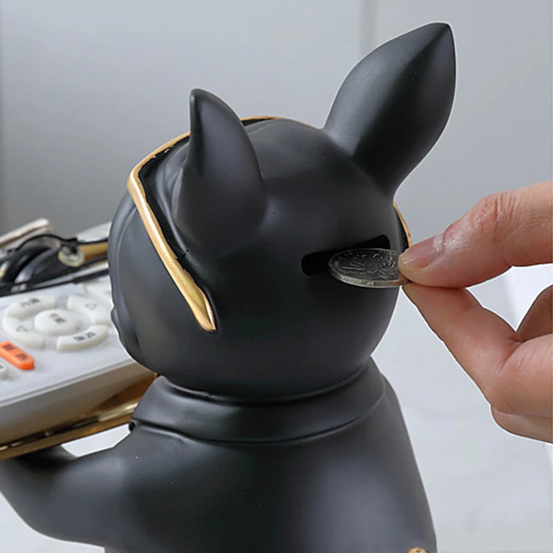 Décoratif en résine Bulldog Decodoggo | 26 cm | En résine | Élégant & Fonctionnel | Pour clés & petits objets