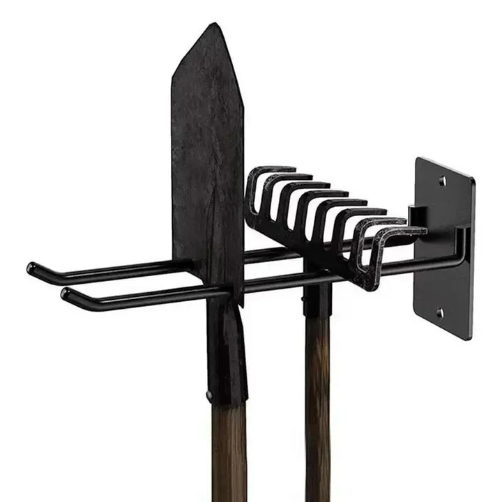 Fixorado Support mural pour outils de jardin | Accroche-outil robuste en acier | Organisateur gain de place pour garage, cave et atelier