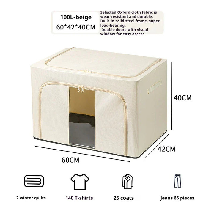 Boîte de rangement pliable | Grande capacité | Vêtements & couvertures