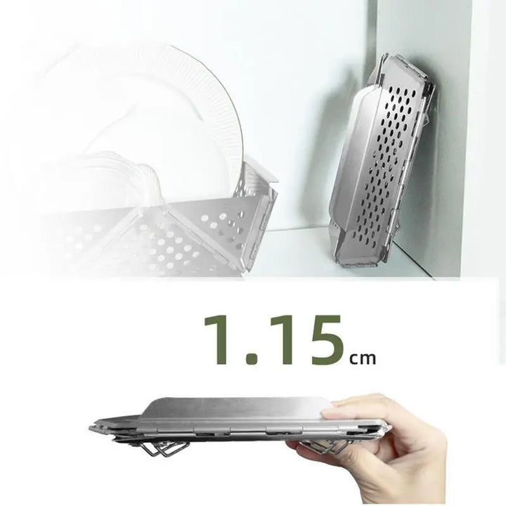 FireFold | Gril pliable en acier inoxydable | Four à bois pour camping et extérieur | 20,5 × 18,7 × 9,2 cm