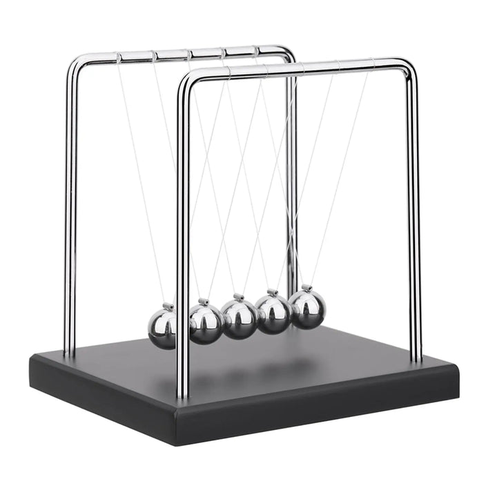 1 PC Pendule Kinetico Newton | Boules d'équilibre | Mouvement infini | Acier & Bois Boules d'Acier d'Équilibre Mouvement Perpétuel Boule de Collision Enseignement Scolaire, Physique Science Pendule Décoration d'Intérieur