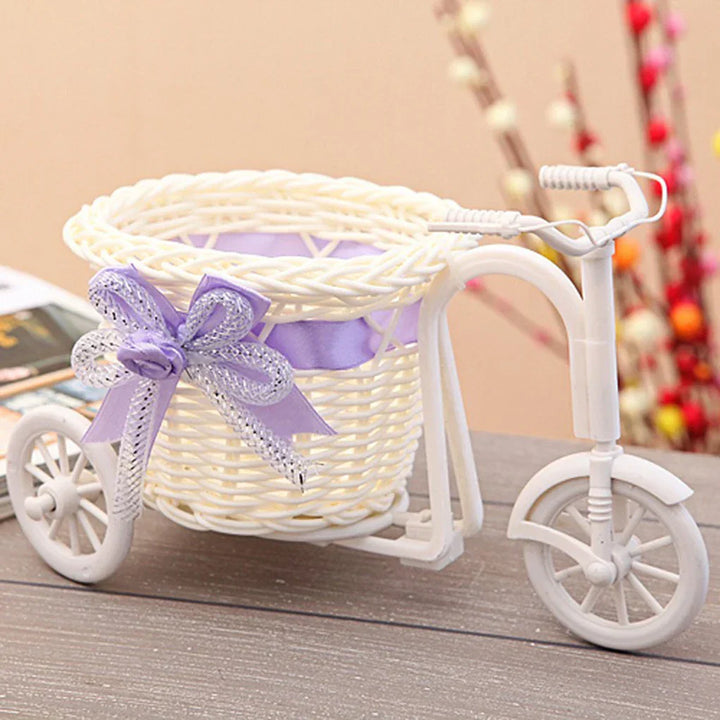 Panier de fleurs tricycle | Vélo décoratif 13×20 cm | Pour mariage, fête & maison