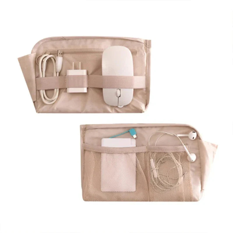 TechTasche Sac de câbles étanche | Organiseur électronique pour voyages | Compact & Robuste | Nylon 23x15cm