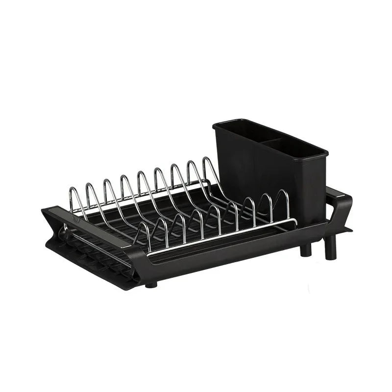 DryFlex Égouttoir télescopique | Extensible | Avec porte-couverts | Rangement de cuisine compact