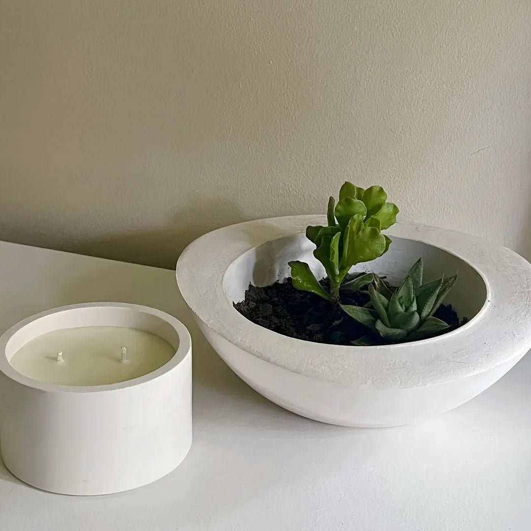 Formora | Moule en silicone plat irrégulier | Moule décoratif et de coulée rond | Pour résine, plâtre et porte-bijoux