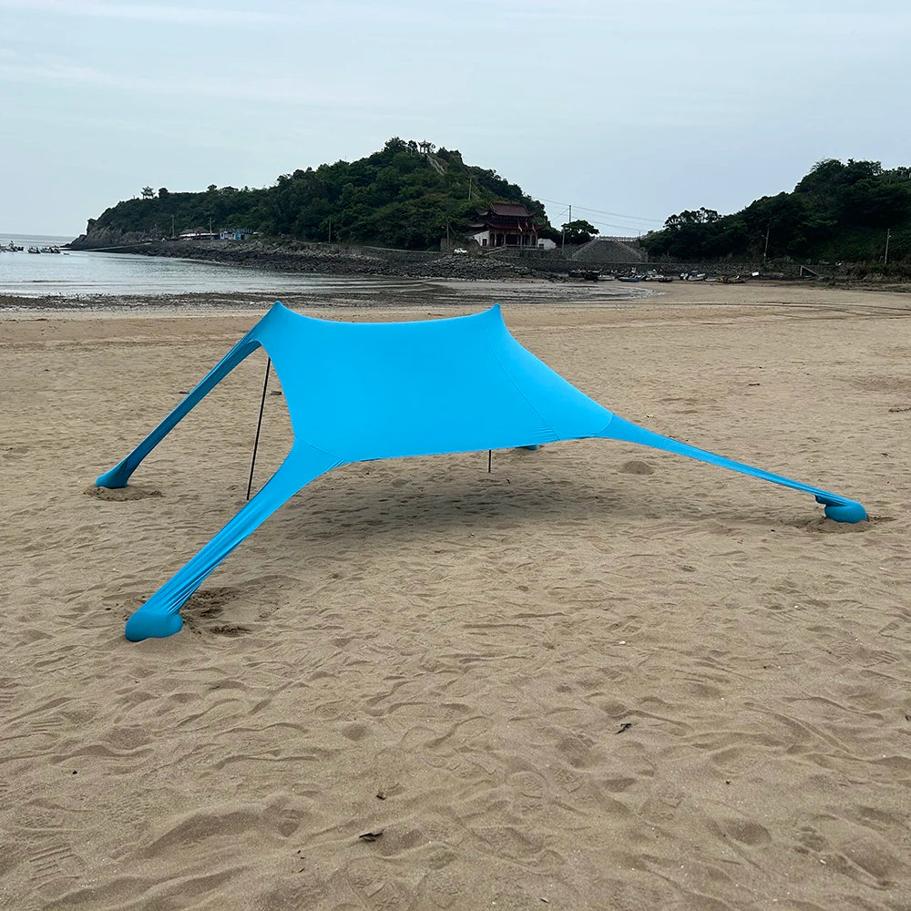 Solaviva Tente de Plage avec Protection UV UPF50+ | Coupe-vent & Imperméable | Pour 3–4 Personnes | 200×200×170 cm