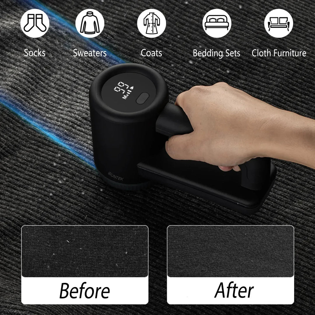 Texora Épilateur de peluches | Rechargeable | 3 Vitesses | Affichage LED | Batterie 2000 mAh