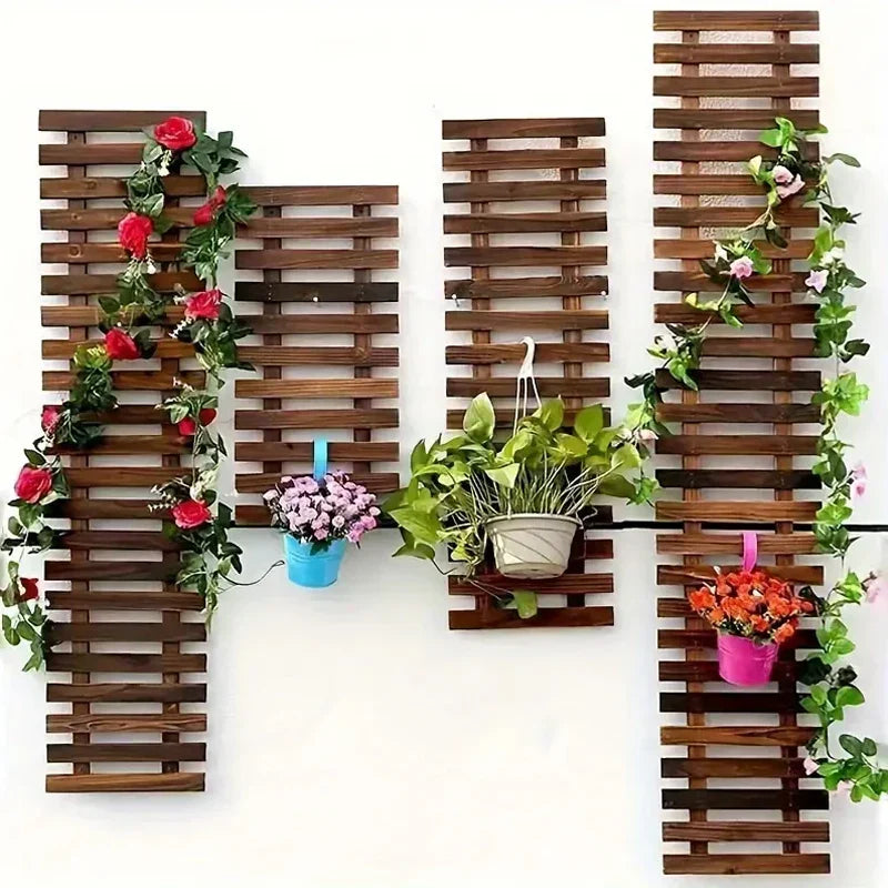 Cadre Floral Boho | Bois Massif | 30×30 cm | Décoration Murale Artisanale