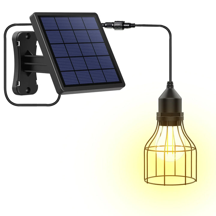 Lampe Solaire Suspendue SolunaBeam | Étanche & Rechargeable | Pour Jardin, Abri & Camping | 3 Modes d'Éclairage