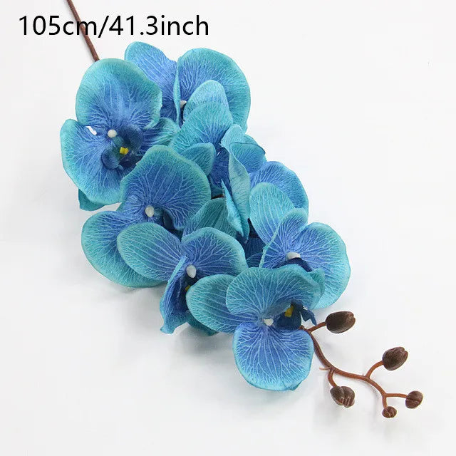 Orchidée Papillon Artificielle | 8 Fleurs | Soie | 68–105 cm | Décoration de Mariage & d'Intérieur