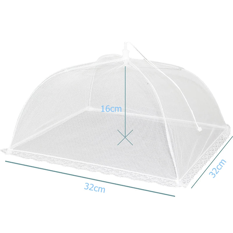 FrischNetz Couverture pliable pour aliments | Réutilisable & Respirant | Réseau anti-insectes pour l'extérieur & la cuisine | Léger & Économiseur d'espace