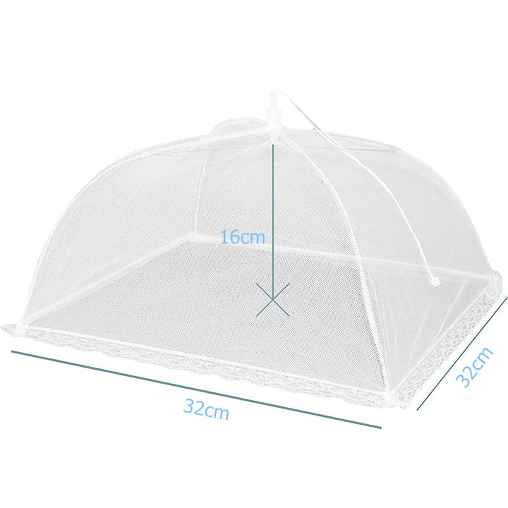 FrischNetz Couverture pliable pour aliments | Réutilisable & Respirant | Réseau anti-insectes pour l'extérieur & la cuisine | Léger & Économiseur d'espace