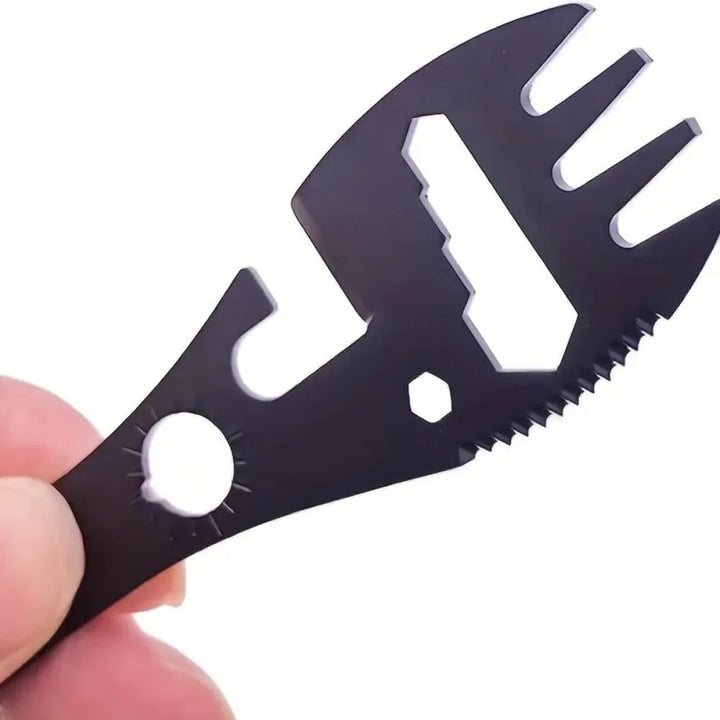 TrailSpork Pro | Spork de camping en acier inoxydable 6 en 1 | Fourchette, cuillère, outil de creusage & protection personnelle | Ultra léger & compact | Pour les activités de plein air & survivalisme