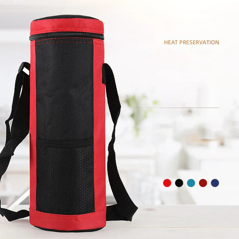 Cooltiva Sac à bouteille isolé 10×10×29 cm | Sac de refroidissement portable en tissu Oxford | Pour les voyages, le sport et les activités en plein air