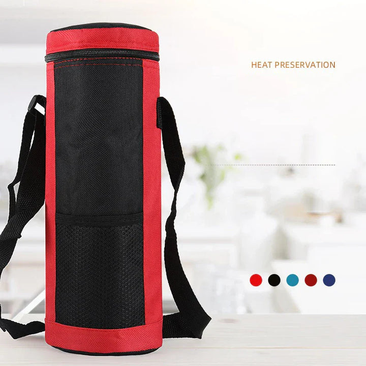 Cooltiva Sac à bouteille isolé 10×10×29 cm | Sac de refroidissement portable en tissu Oxford | Pour les voyages, le sport et les activités en plein air