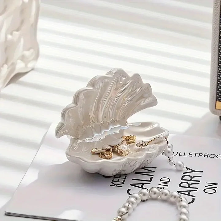 Schmuckschale MarinaShell | Mini Design Coquillage | Céramique | Plateau à bijoux et décoratif