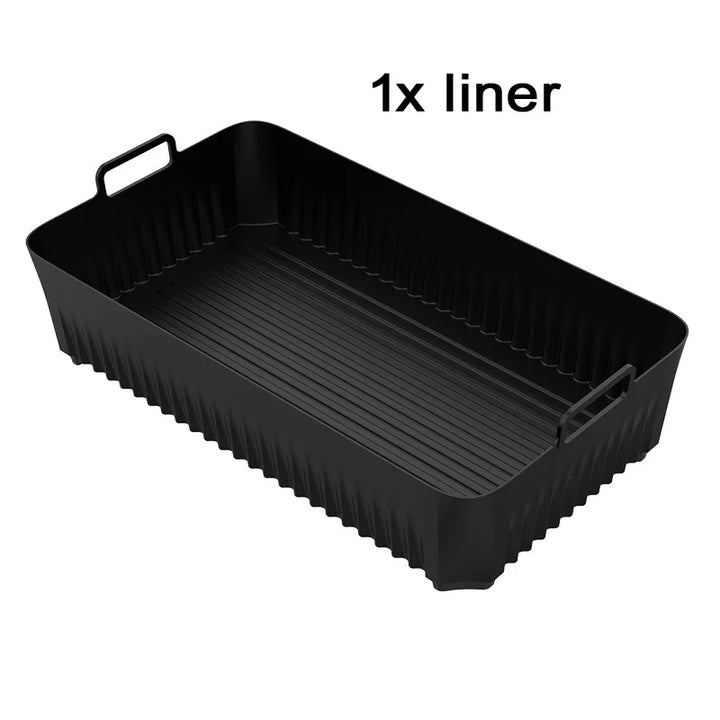 CrispyMate Insert en silicone | Pour friteuse à air chaud Ninja AF500UK | Réutilisable & Antiadhésif | 5,2 L & 10,4 L