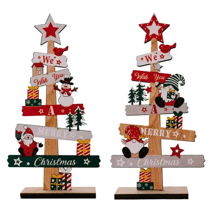 Décoration en bois MerryPine | Mini sapin de Noël avec le Père Noël | DIY déco de table & panneau | Décoration de Noël 2025