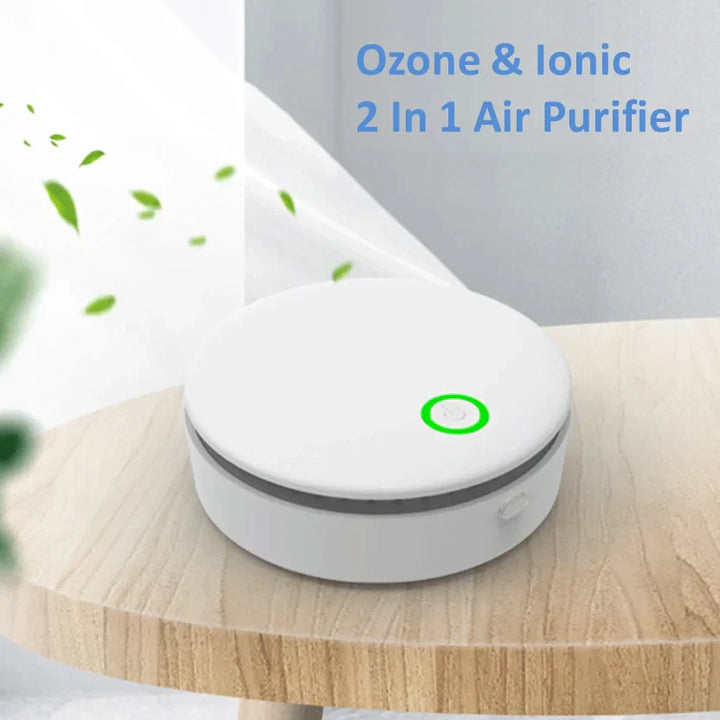 Purificateur d'air OxyPure Go | Portable & Rechargeable | Ozone + 28 millions d'ions | Batterie 2000 mAh | Pour 20–30 m²