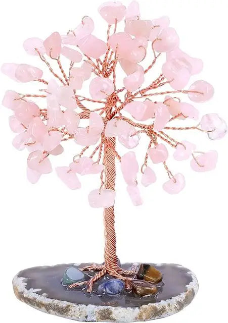 Arbre de Cristal Arbre de Vie | Décoration en Pierre Semi-Précieuse | Arbre de Chance & Feng Shui | 12 cm