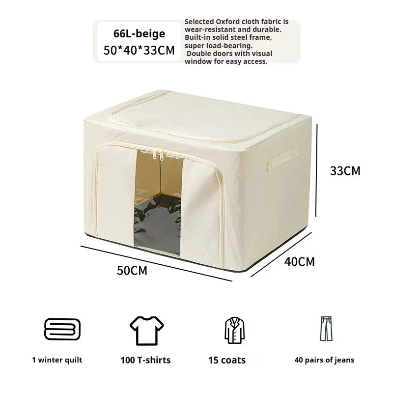 Boîte de rangement pliable | Grande capacité | Vêtements & couvertures