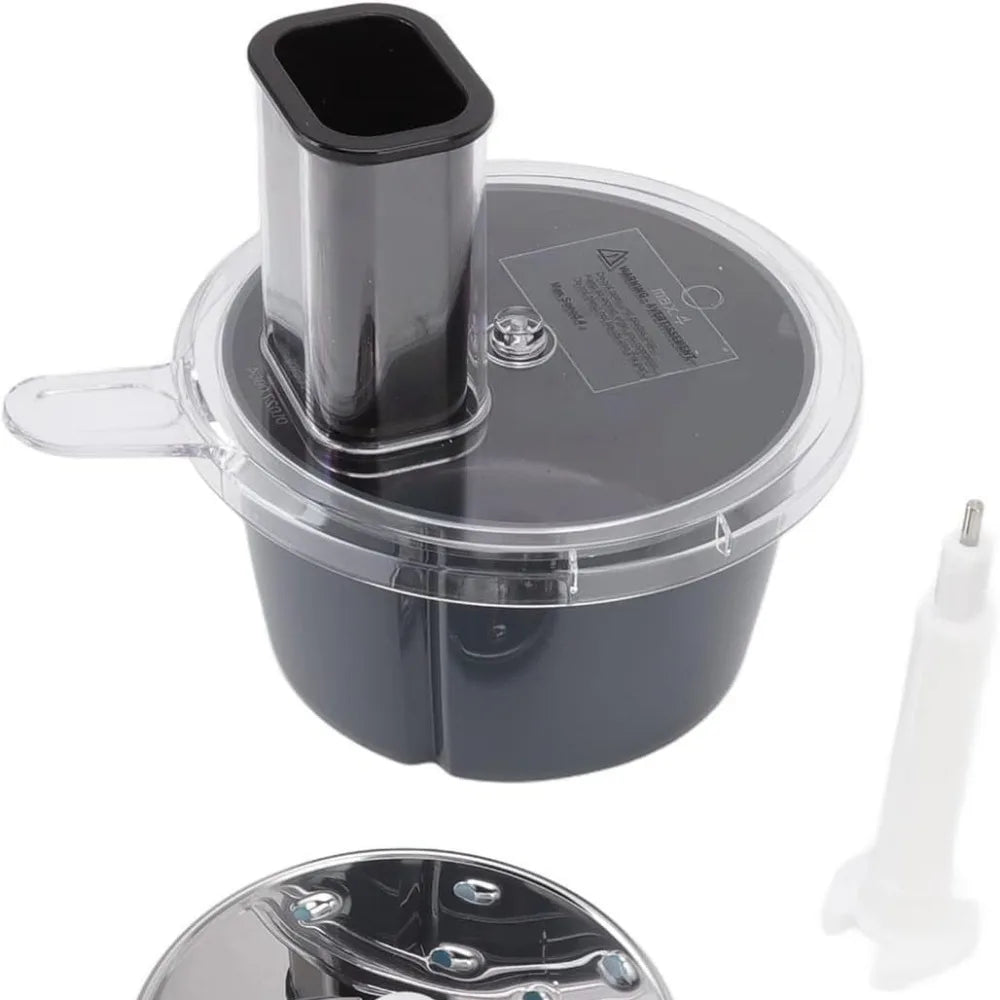 MixWerk Thermomix Set de coupe pour TM6 & TM5 | Coupe-légumes & Râpe à fromage | Accessoire trancheuse pour radis & patates douces | Accessoire avec récipient