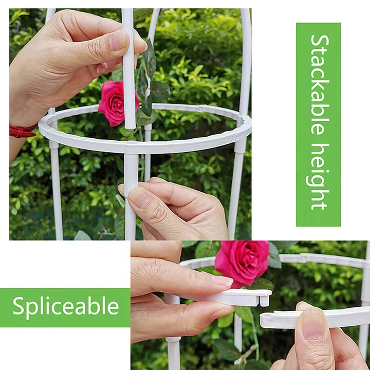 GrowArc Jardin | Support de plantes en fibre de verre | Stable & Résistant aux intempéries | Pour plantes grimpantes & légumes