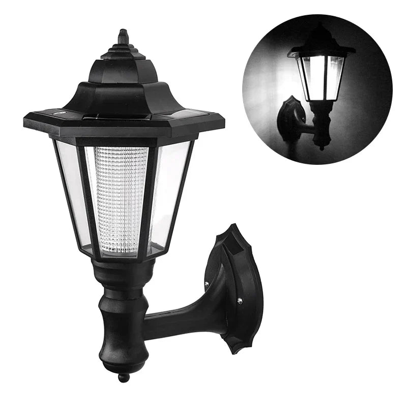 Lampe de jardin solaire Solara | Design hexagonal | Blanc chaud & froid | Durée d'éclairage de 8h | Résistante aux intempéries