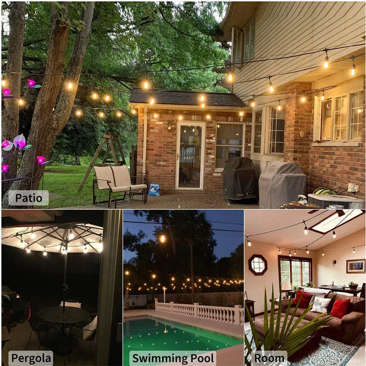 Guirlande lumineuse solaire LED SolaLuma | Étanche IP44 | Pour jardin, terrasse et camping | Éclairage automatique
